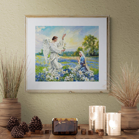 Joyful Mysteries of the Rosary Art Prints "The Annunciation"