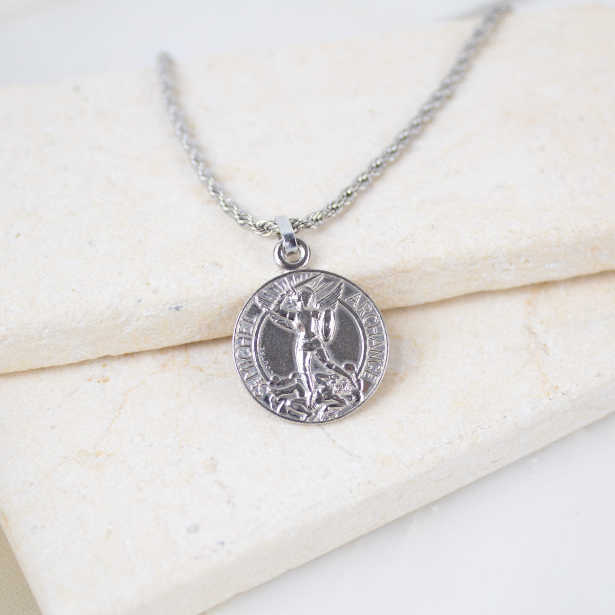 Archangel Michael Guardian Angel Necklace
