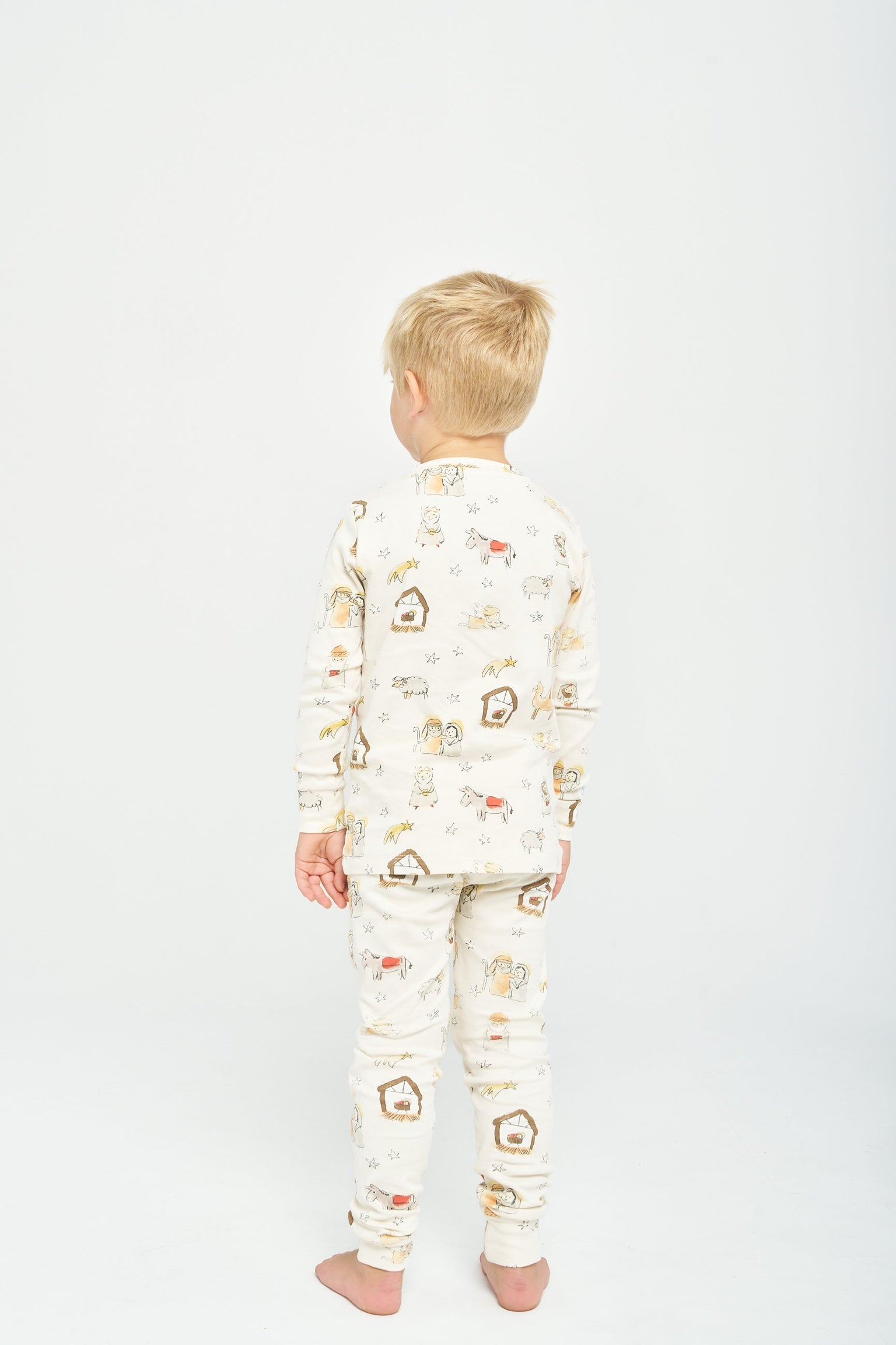 Away in a Manger PJ Long Sleeve Set Cotton