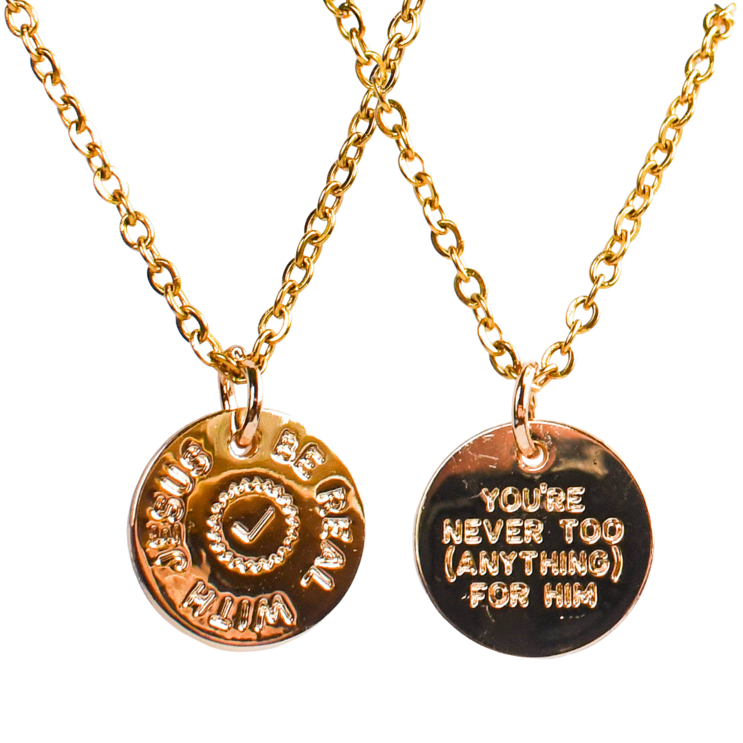 Be Real with Jesus Gold Necklace