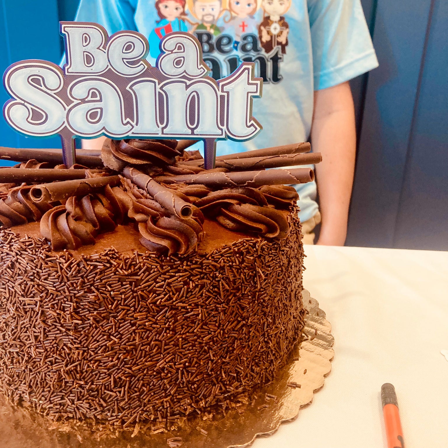 Reusable 3D Cake Toppers — Happy Birthday & Be a Saint