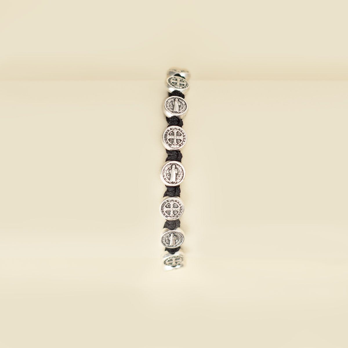 Benedictine Decade Bracelet, Black