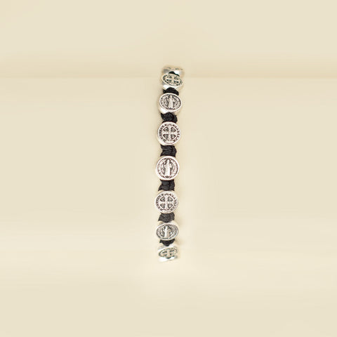 Benedictine Decade Bracelet, Black