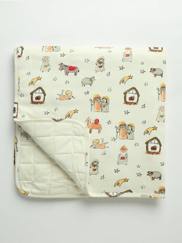 Away in a Manger Blanket Cotton