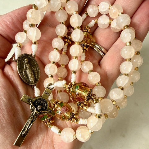 Champagne Glass Bead Rosary Bundle