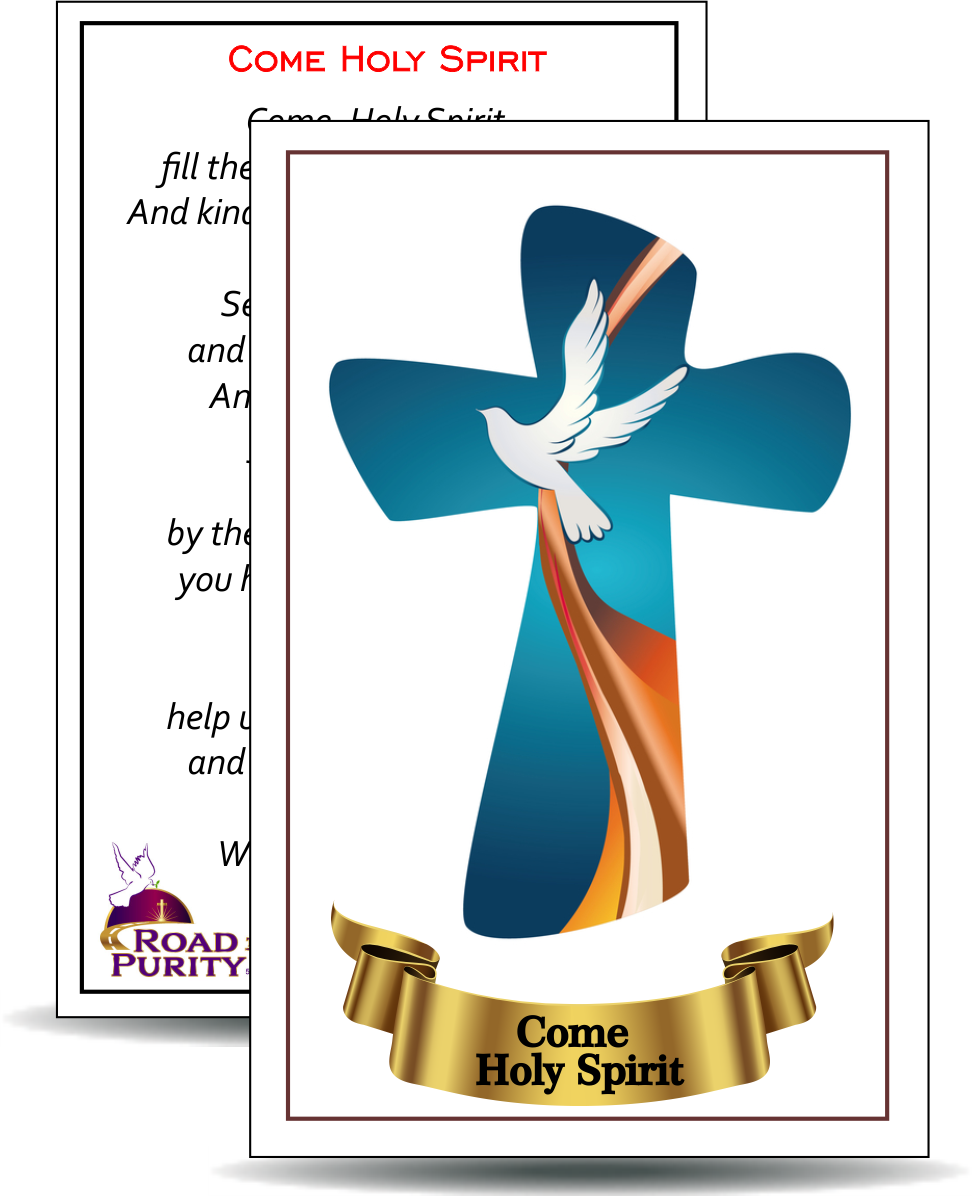 Come Holy Spirit - Holy Card / 2 1/4"x 3 1/2" (b) (C)