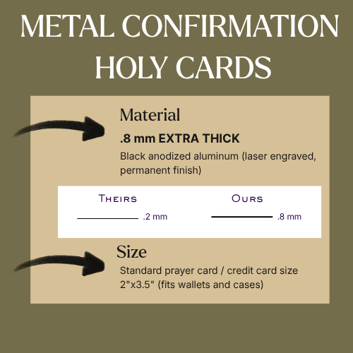Consecration to the Sacred Heart of Jesus Premium Metal Prayer Card