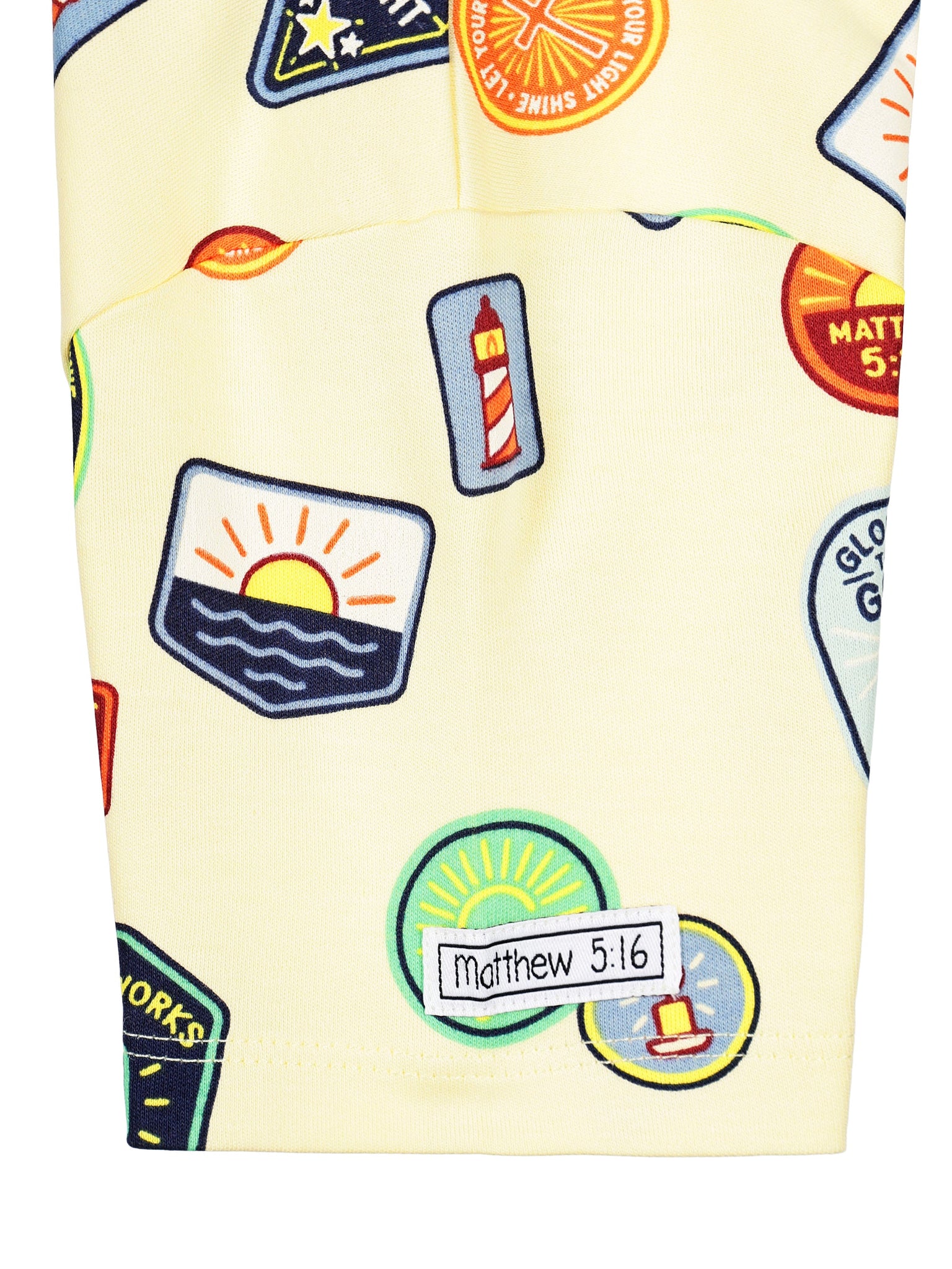 Be the Light Badges PJ Short Sleeve Set Cotton