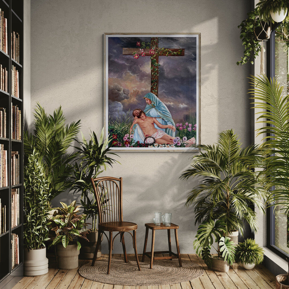 Sorrowful Mysteries of the Rosary Art Prints "The Crucifixion"