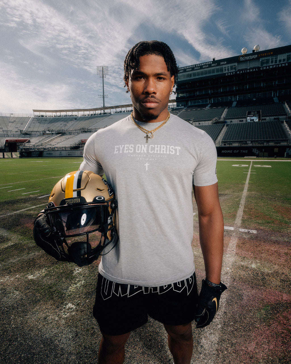 "EYES ON CHRIST" T-SHIRT SPORT GREY