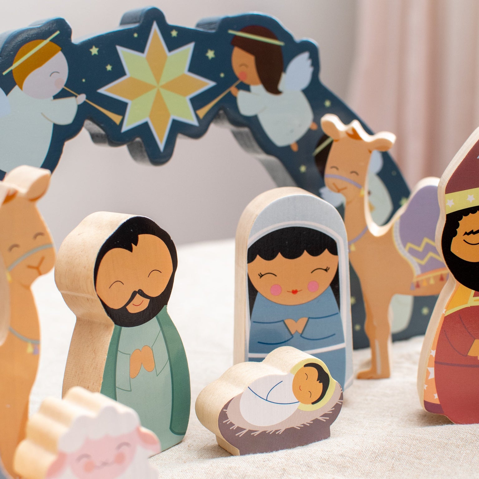 Deluxe Christmas Nativity Wooden Playset