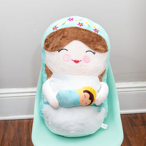 Jumbo Mother Mary Plush Doll