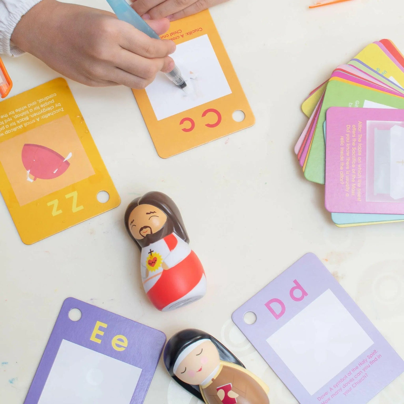 Catholic Church Alpha-Wet Water Reveal Cards