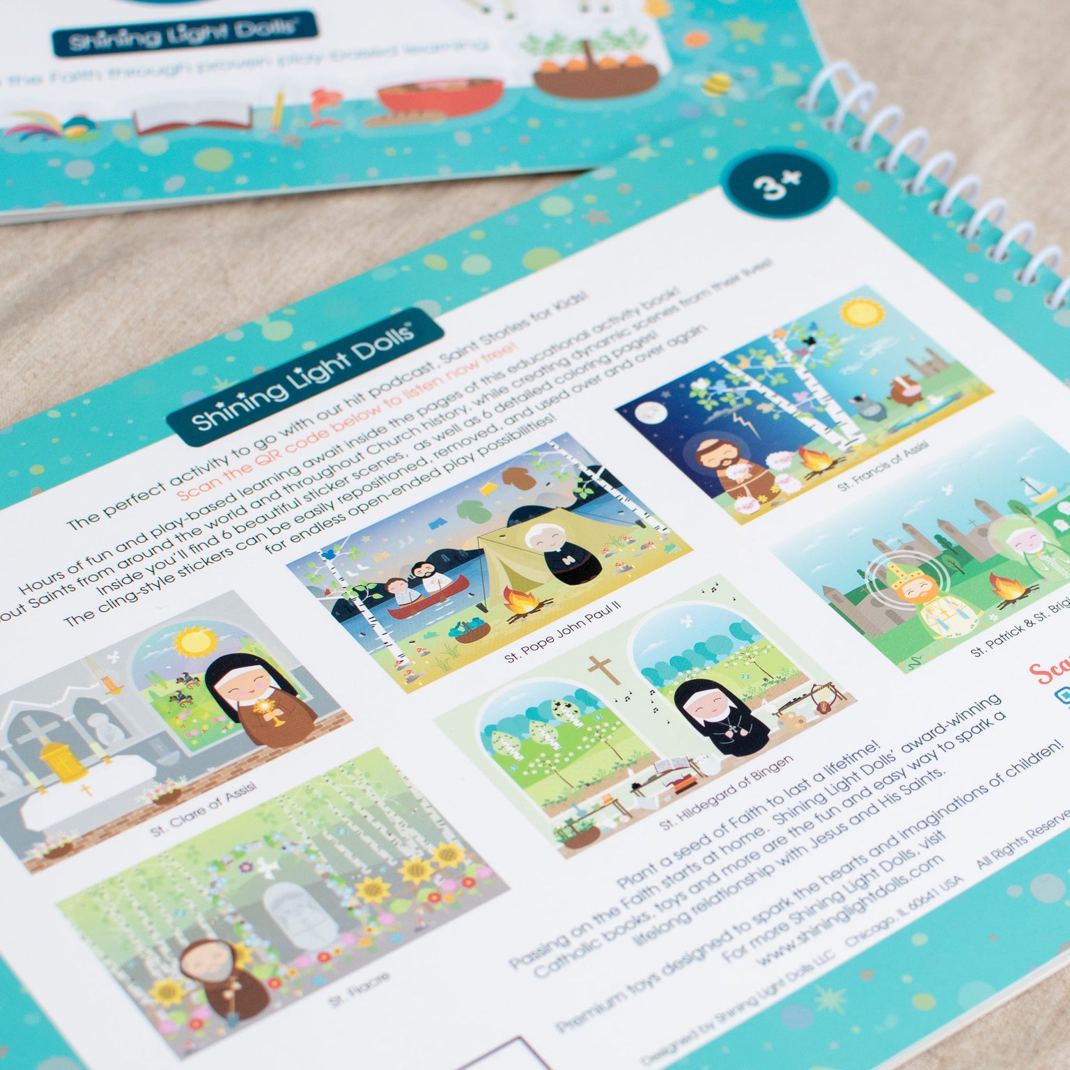 Saintly Scenes Book #3 - Reusable Sticker Scene and Coloring Book