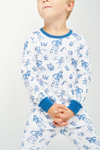 David & Goliath Blue PJ Long Sleeve Set