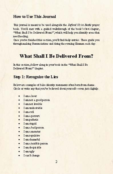 Companion Journal / Defend Us in Battle