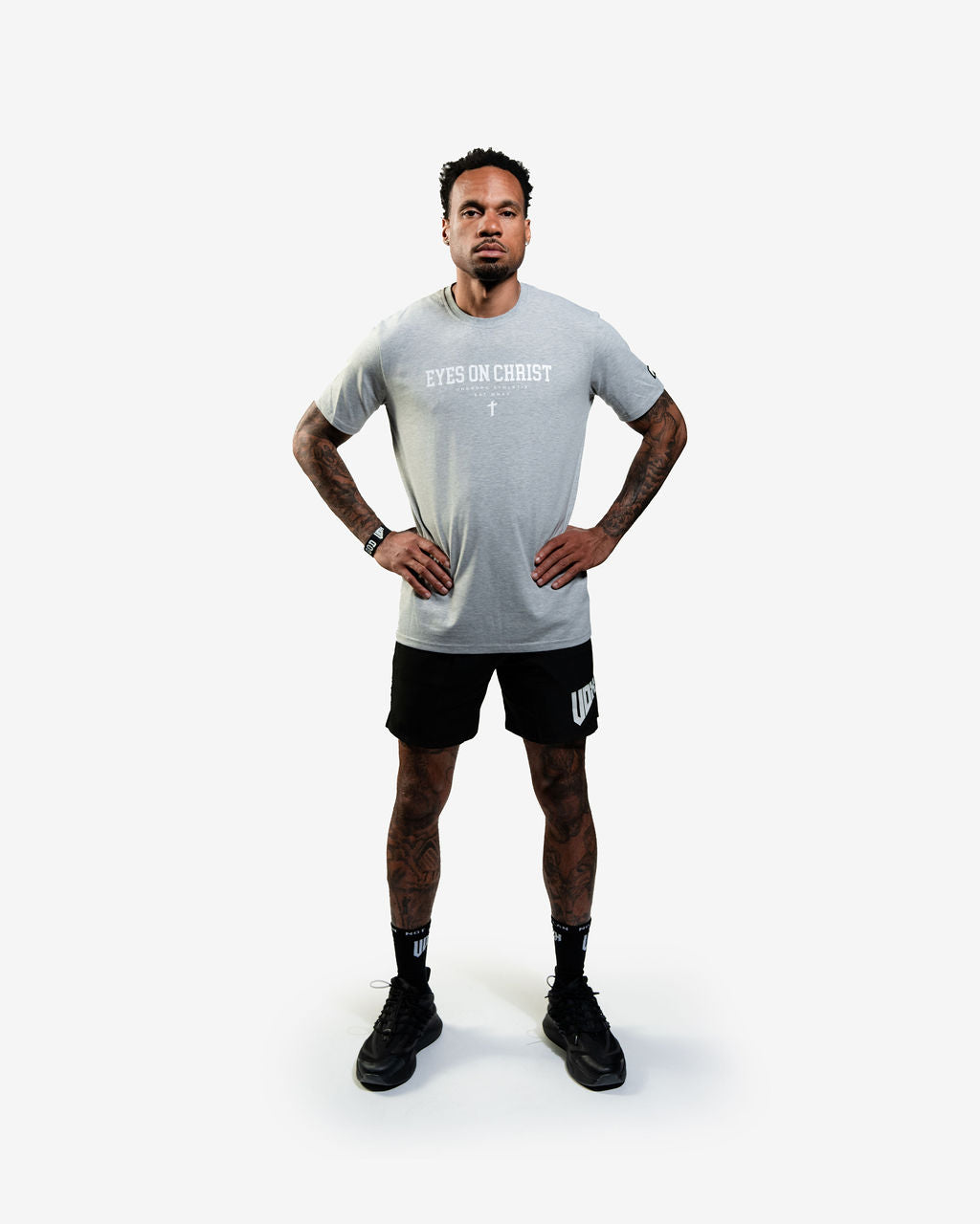 "EYES ON CHRIST" T-SHIRT SPORT GREY