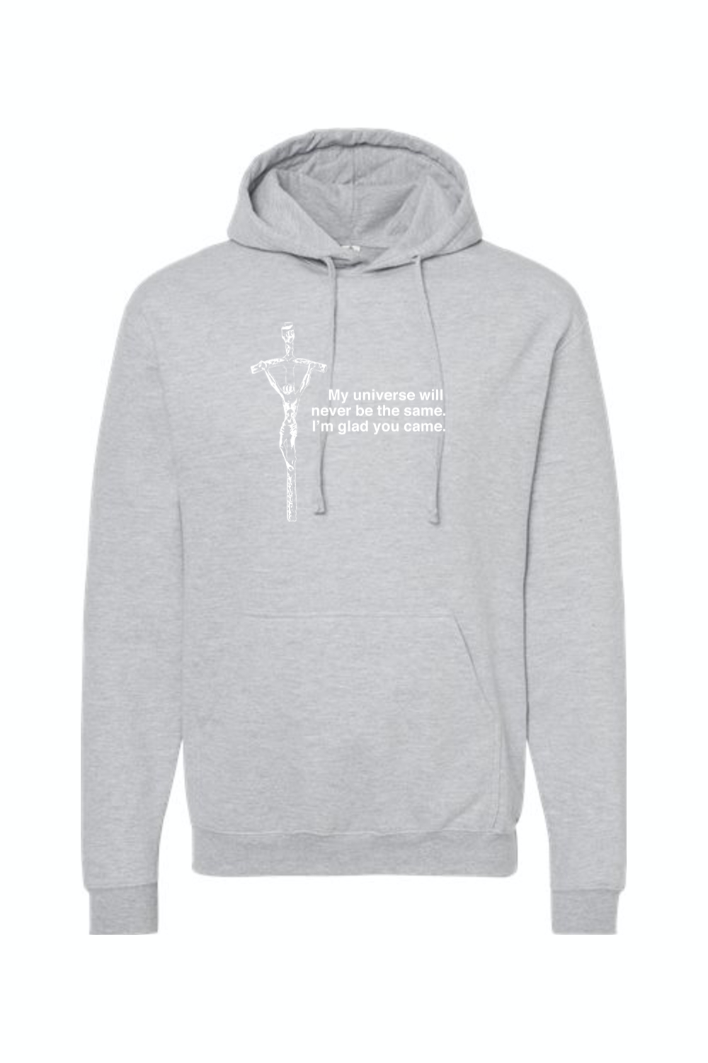 Glad He Came - Crucifix Hoodie Sweatshirt