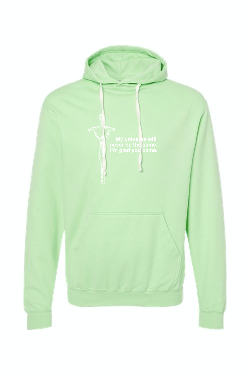 Glad He Came - Crucifix Hoodie Sweatshirt