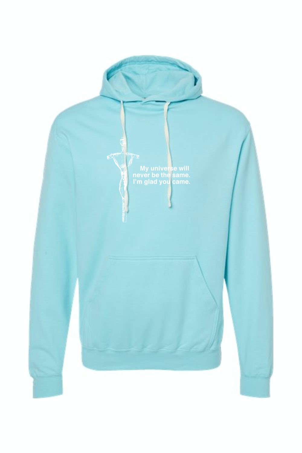 Glad He Came - Crucifix Hoodie Sweatshirt