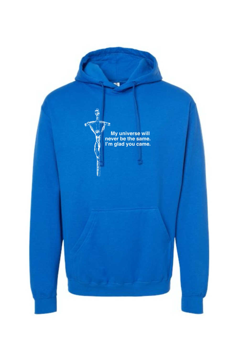 Glad He Came - Crucifix Hoodie Sweatshirt