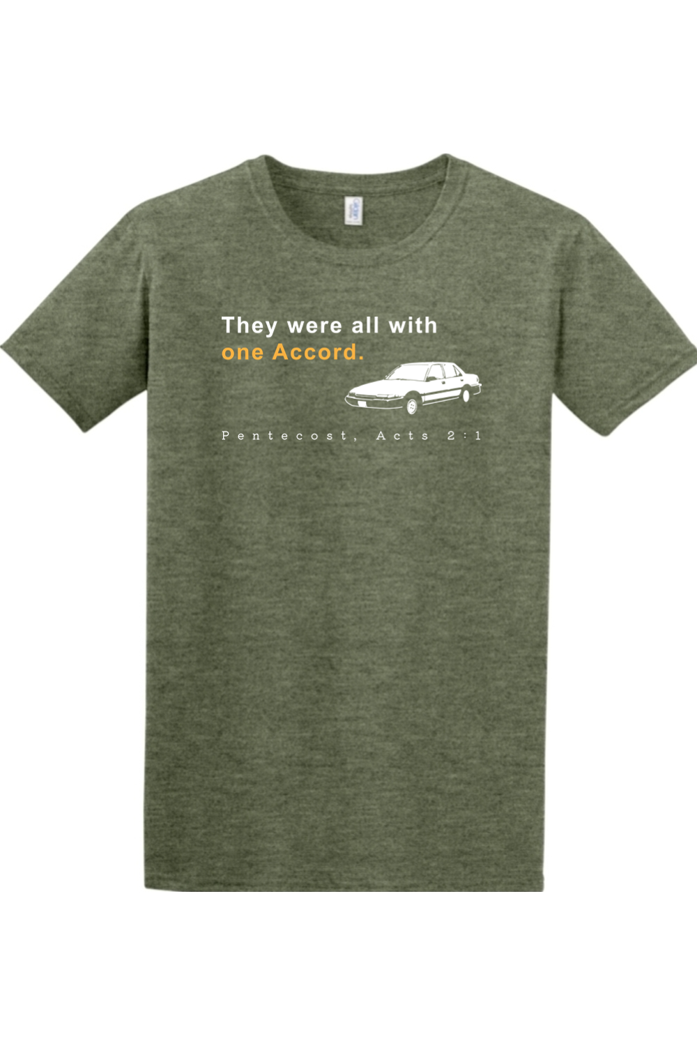 One Accord - Pentecost, Acts 2:1 Adult T-Shirt