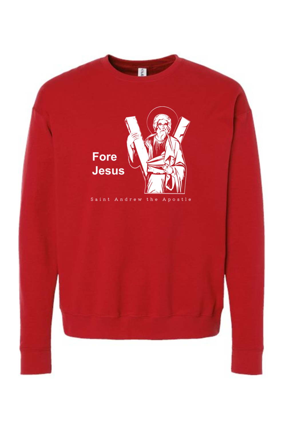 Fore Jesus - St. Andrew the Apostle Crewneck Sweatshirt