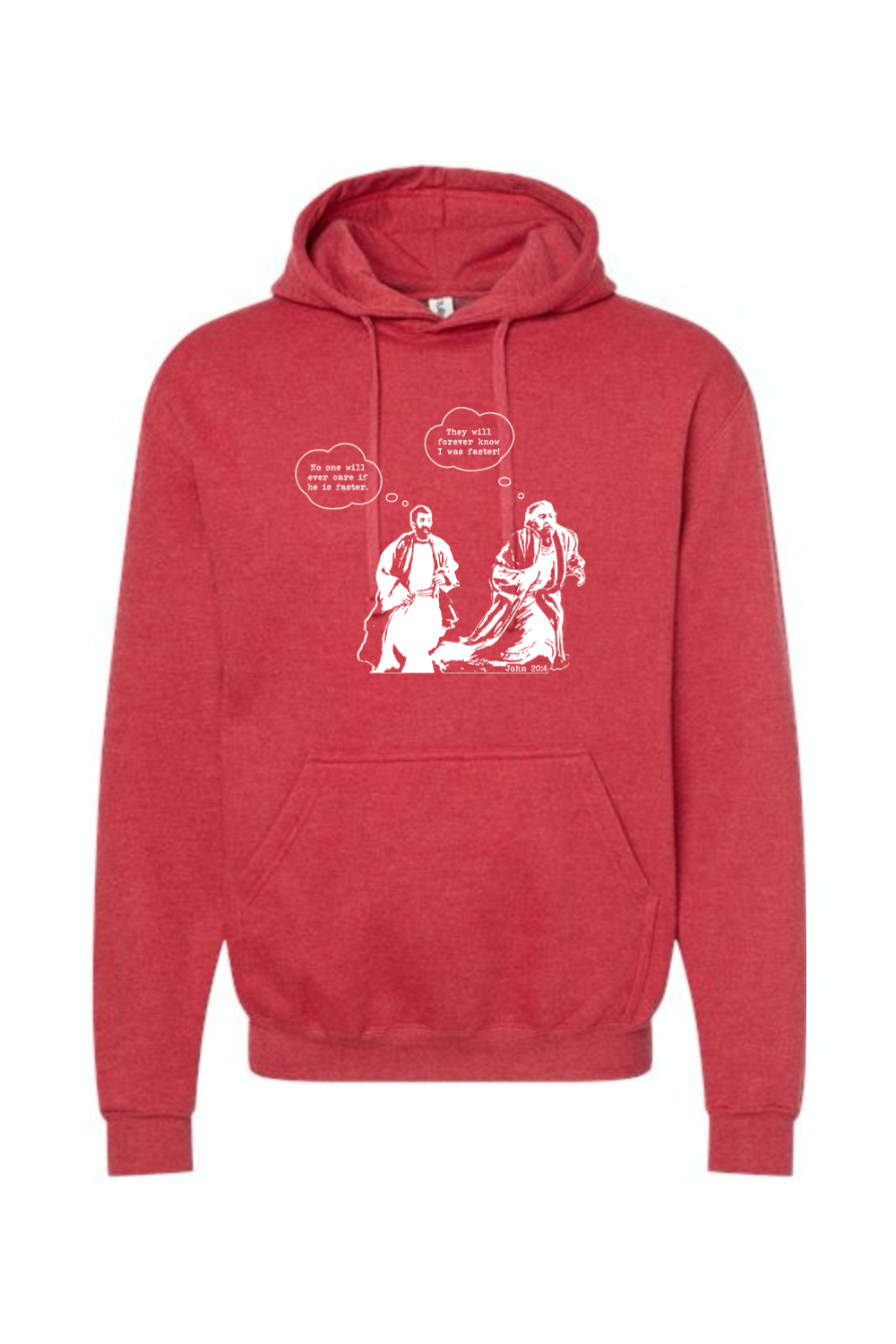 John Runs - John 20:4 Hoodie Sweatshirt