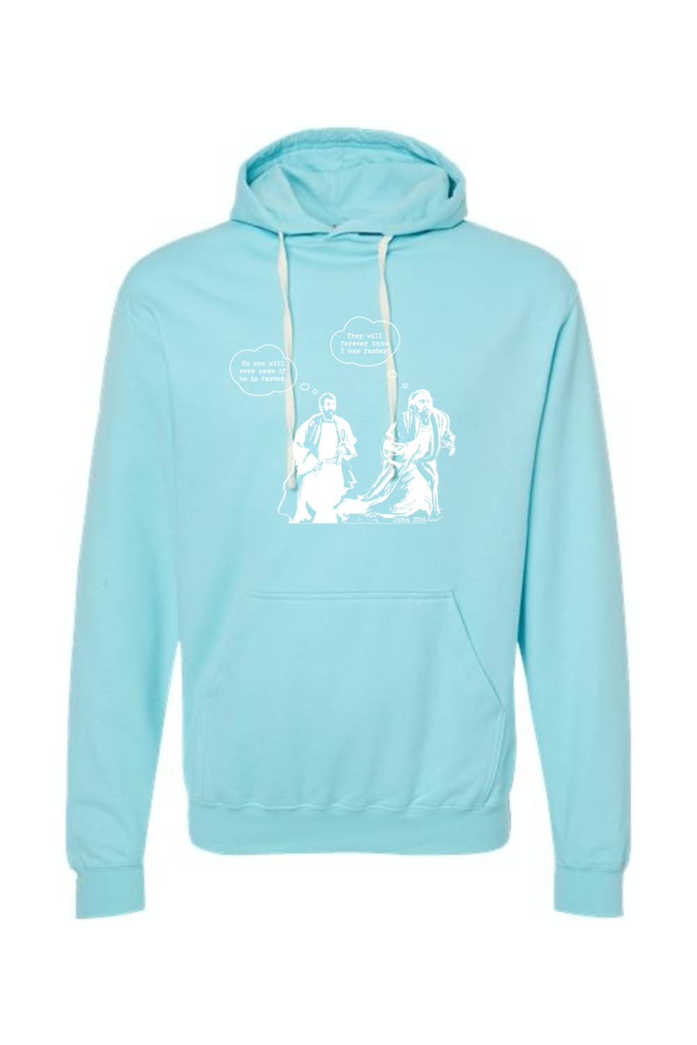 John Runs - John 20:4 Hoodie Sweatshirt