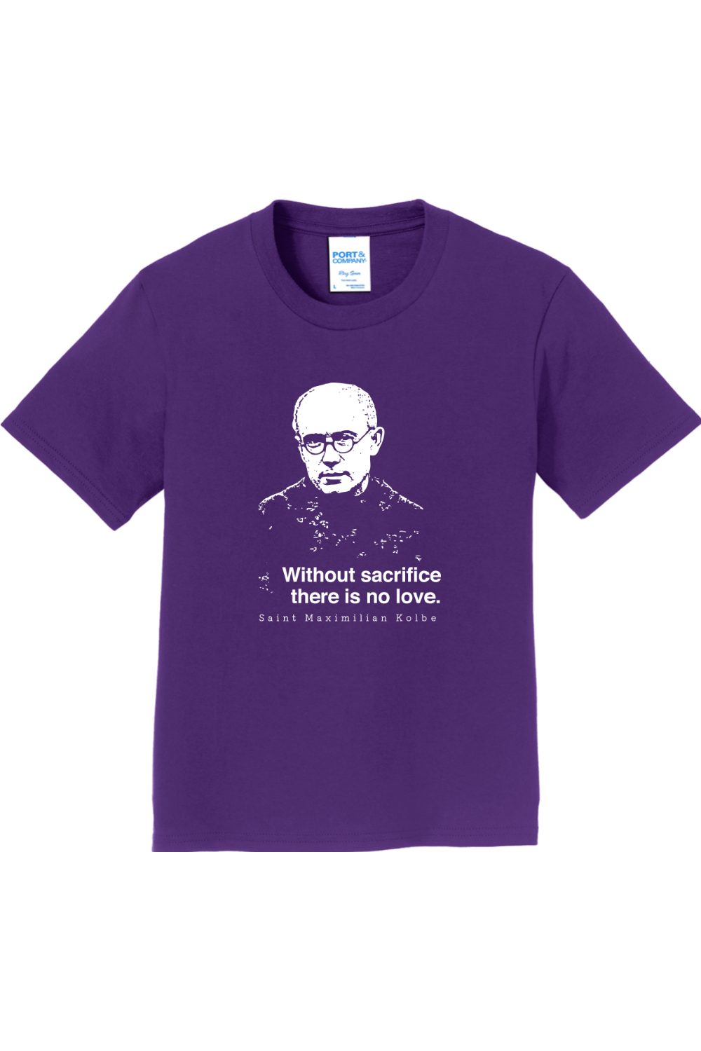 Without Sacrifice - St. Maximilian Kolbe - Youth T-Shirt