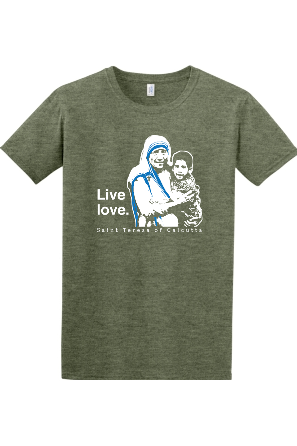 Live Love - St. Teresa of Calcutta Adult T-shirt