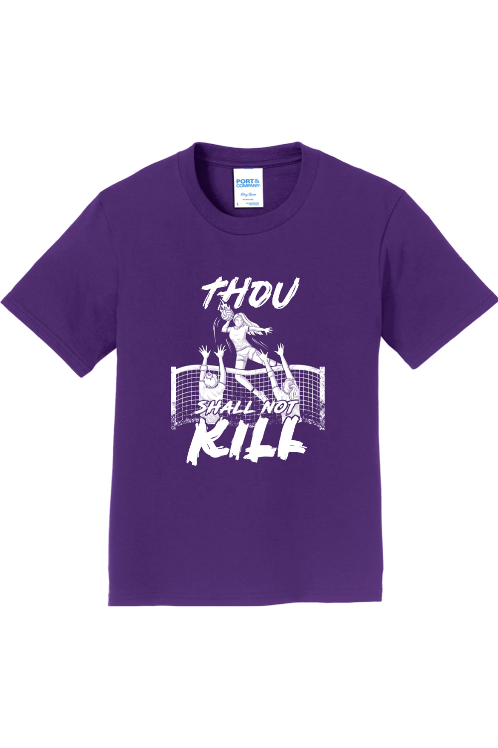 Thou Shall Not Kill - Catholic Volleyball - Youth T-Shirt