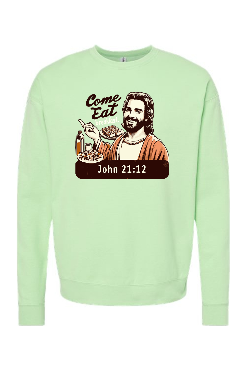 Come Eat Breakfast John 21:12 - Crewneck Sweatshirt