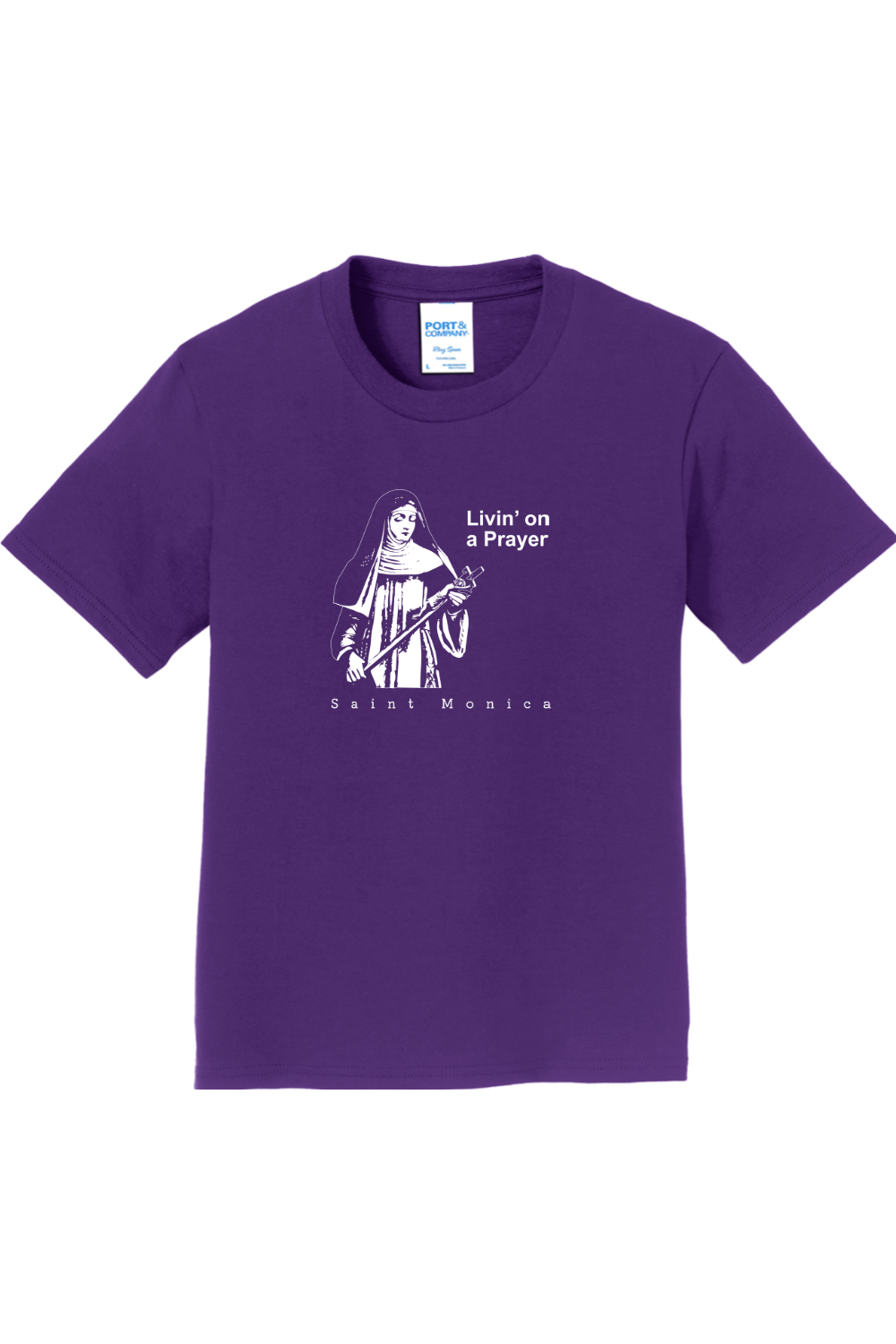 Livin' on a Prayer - St. Monica - Youth T-Shirt