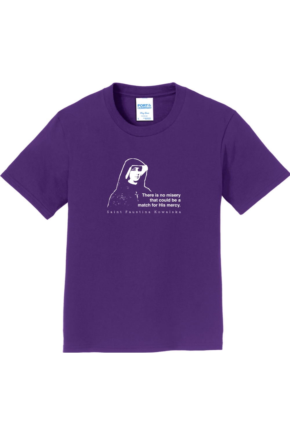 Mercy Message - St. Faustina Kowalska - Youth T-Shirt
