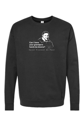 Grandpa's Hand-me-downs - St Vincent de Paul Crewneck Sweatshirt