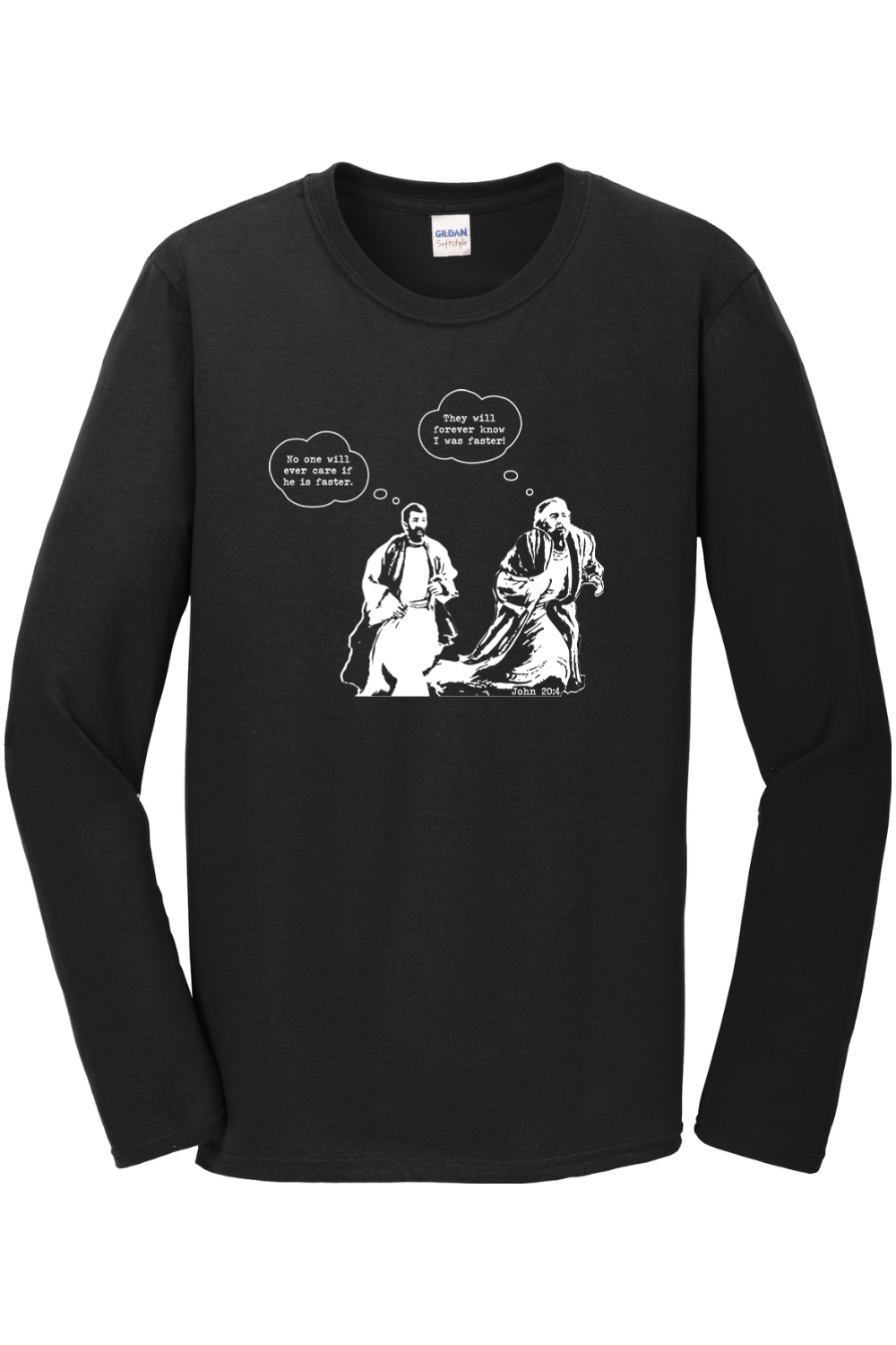 John Runs - John 20:4 Long Sleeve