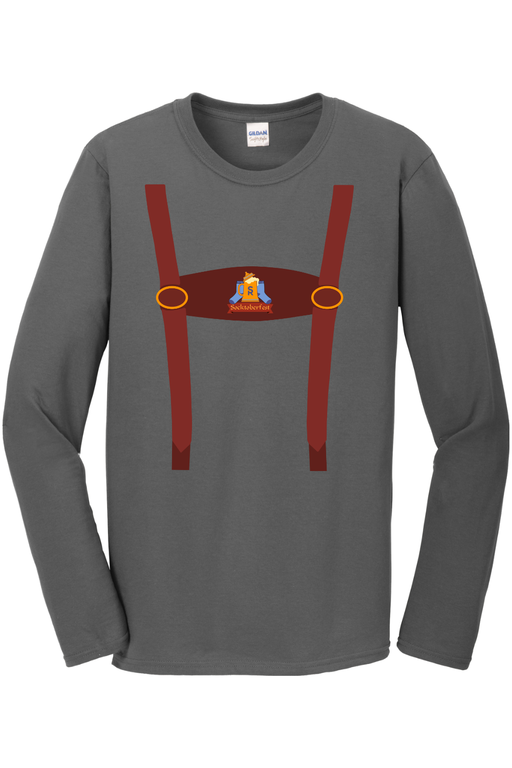 Socktoberfest Lederhosen Long Sleeve