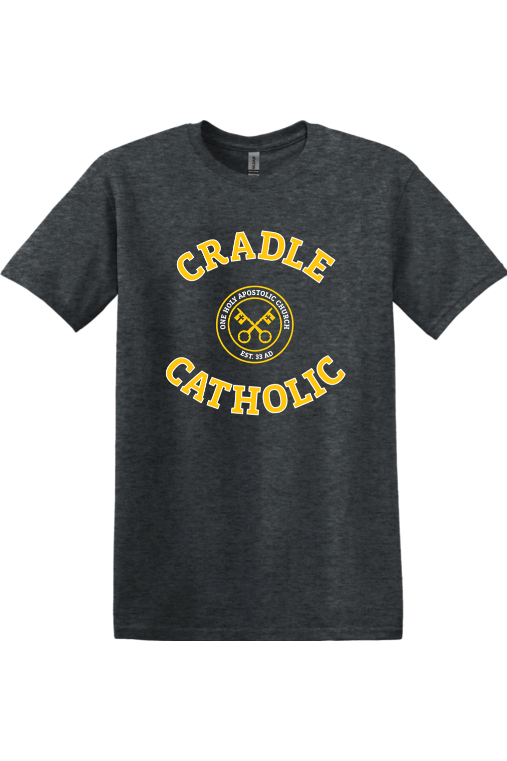 Cradle Catholic Block Adult T-Shirt