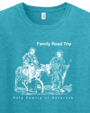 Family Road Trip - Holy Family Adult T-Shirt