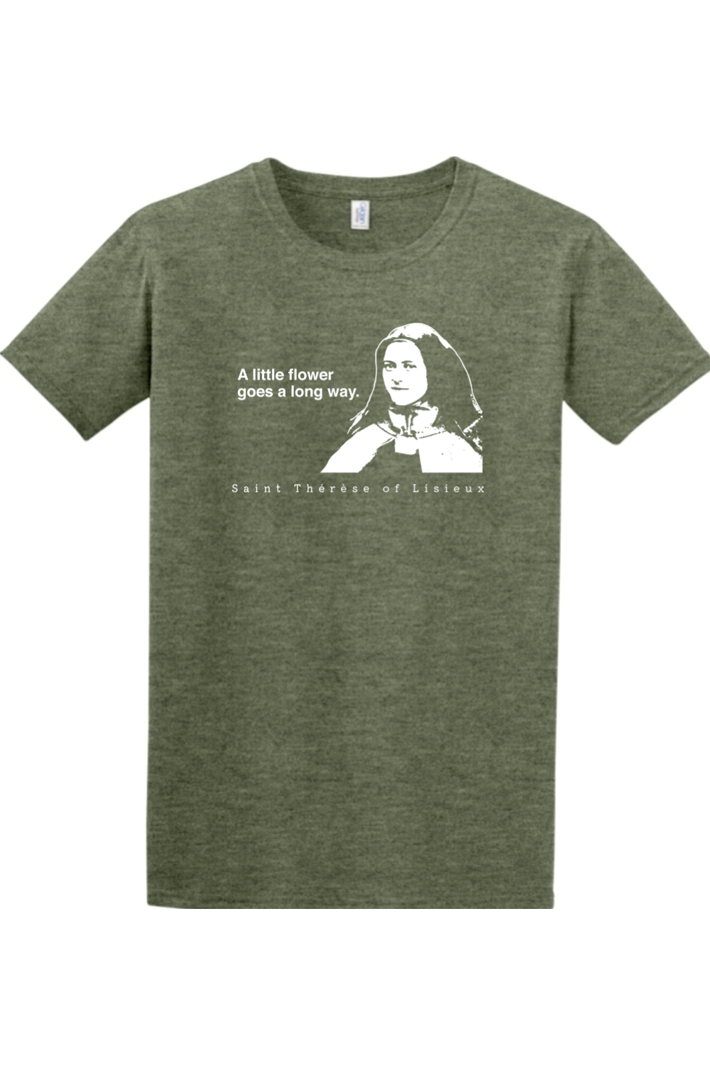 レディースファッション St. Therese of Lisieux T-Shirt Saint Little Flower Catholic St. Therese of Lisieux Youth T-Shirt | Funny Catholic