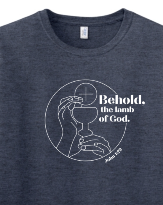 Behold, the Lamb of God - John 1:29 Adult T-shirt