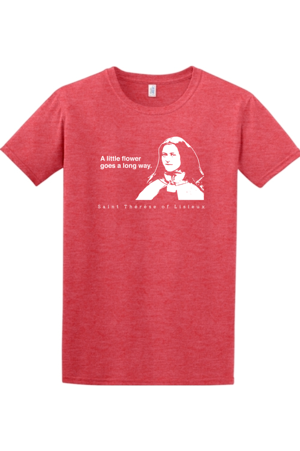 レディースファッション St. Therese of Lisieux T-Shirt Saint Little Flower Catholic A Little Flower Goes a Long Way - St. Thérèse of Lisieux