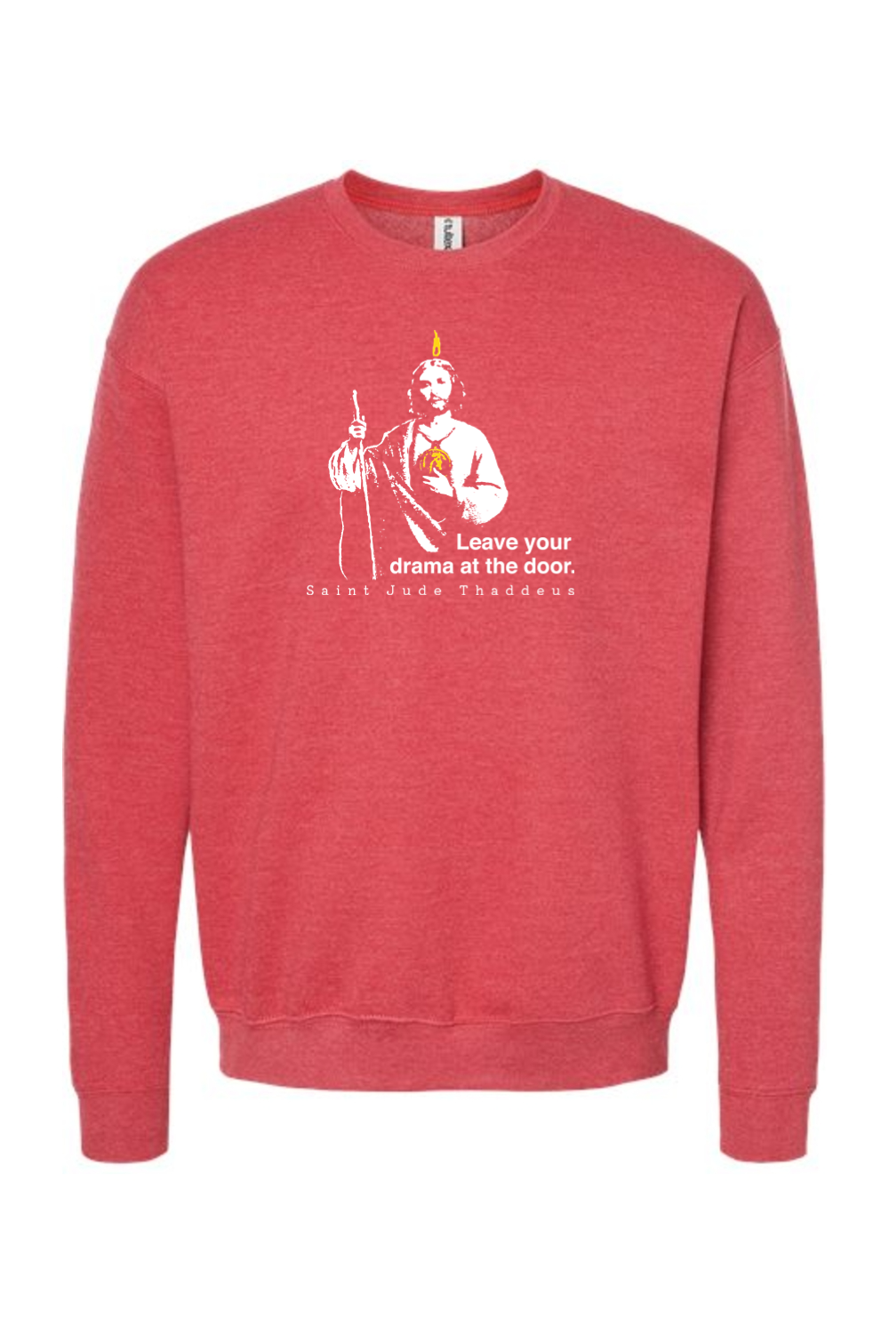 Leave Your Drama at the Door - St. Jude Thaddeus Crewneck Sweatshirt