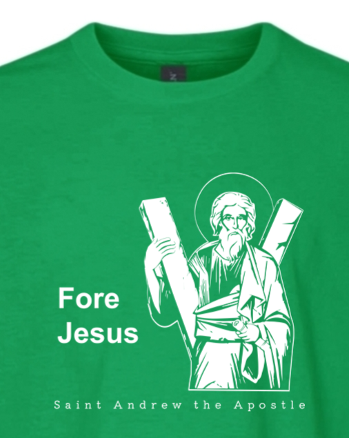 Fore Jesus - St. Andrew the Apostle Youth T-Shirt