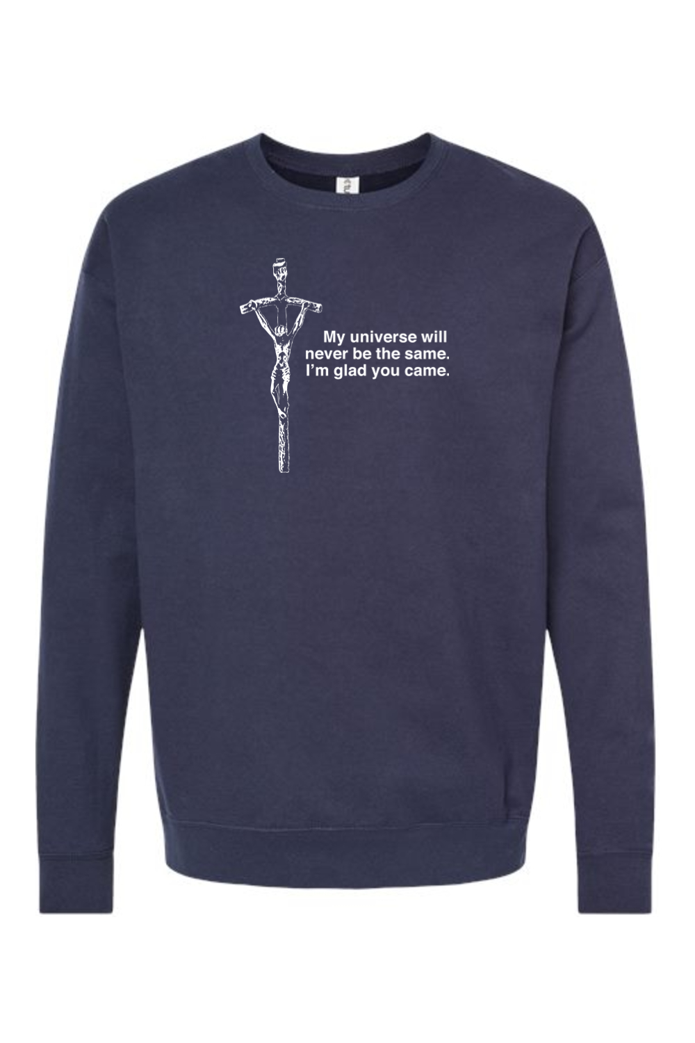 Glad He Came - Crucifix Crewneck Sweatshirt