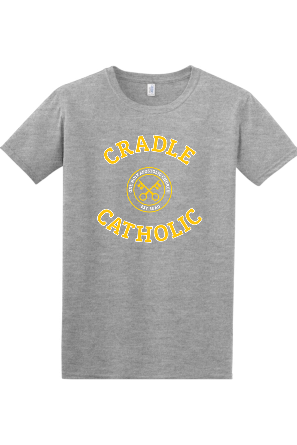 Cradle Catholic Block Adult T-Shirt