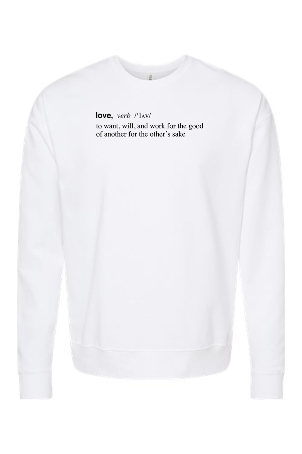 Love is a Verb - Crewneck Sweatshirt