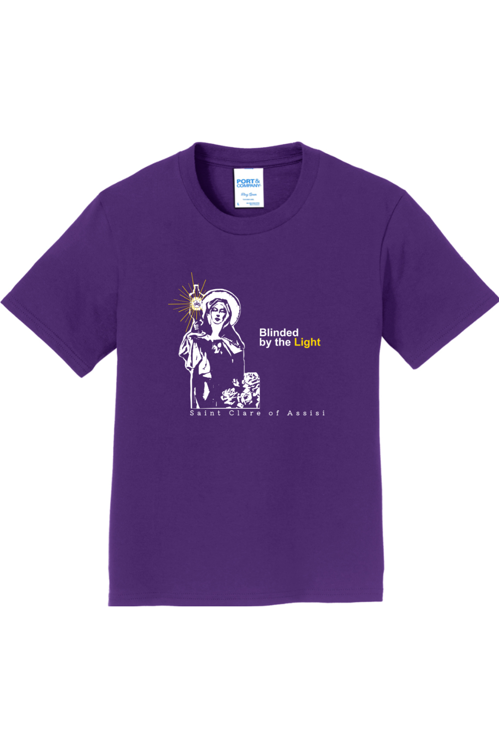 Blinded By The Light - St. Clare of Assisi - Youth T-Shirt
