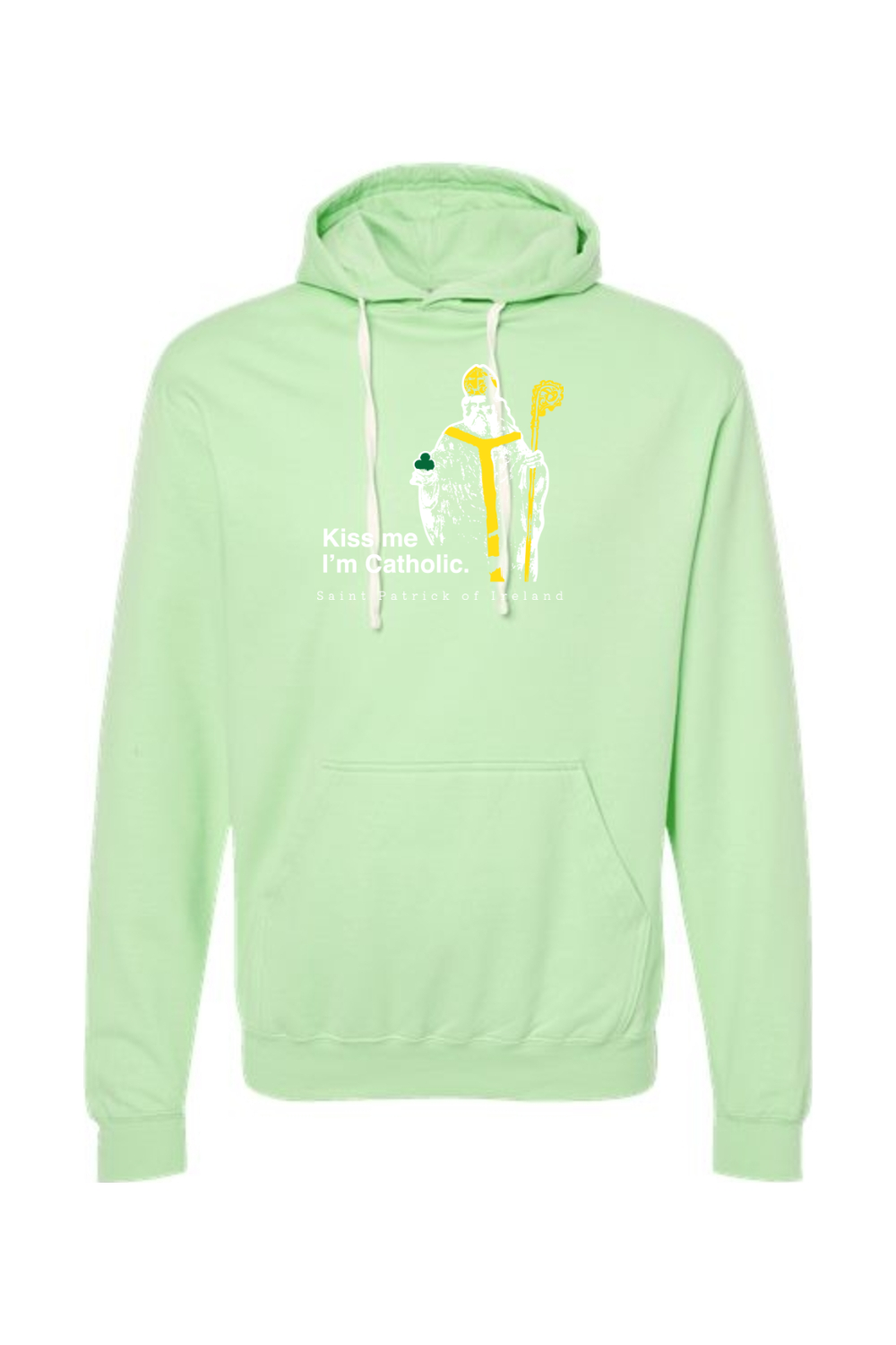 Kiss Me, I'm Catholic - St. Patrick of Ireland Hoodie Sweatshirt